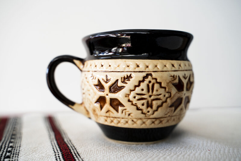 Produs Ceramica Marginea Cana Glazurata Model 4 C08