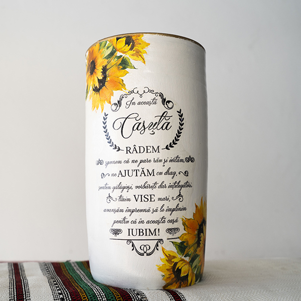 Produs Ceramica Marginea Vaza cu mesaj V02
