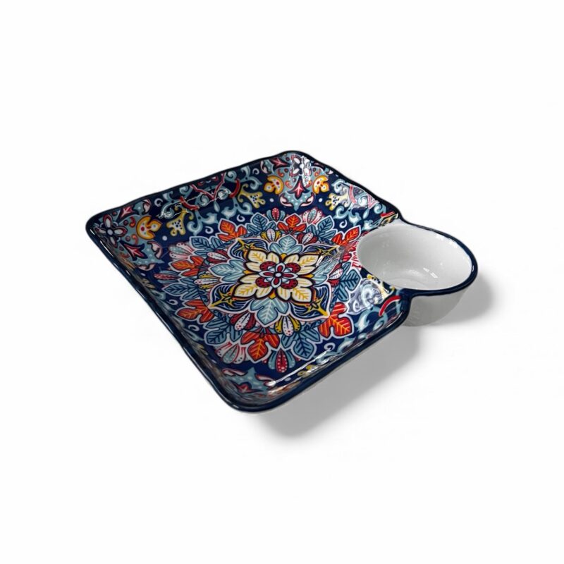 Bol ceramic cu compartiment sos