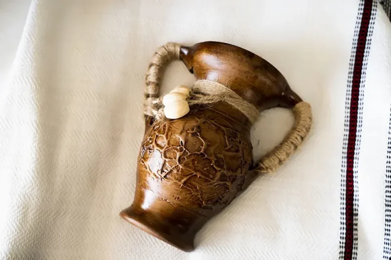 Aplică maro-Ceramică Marginea