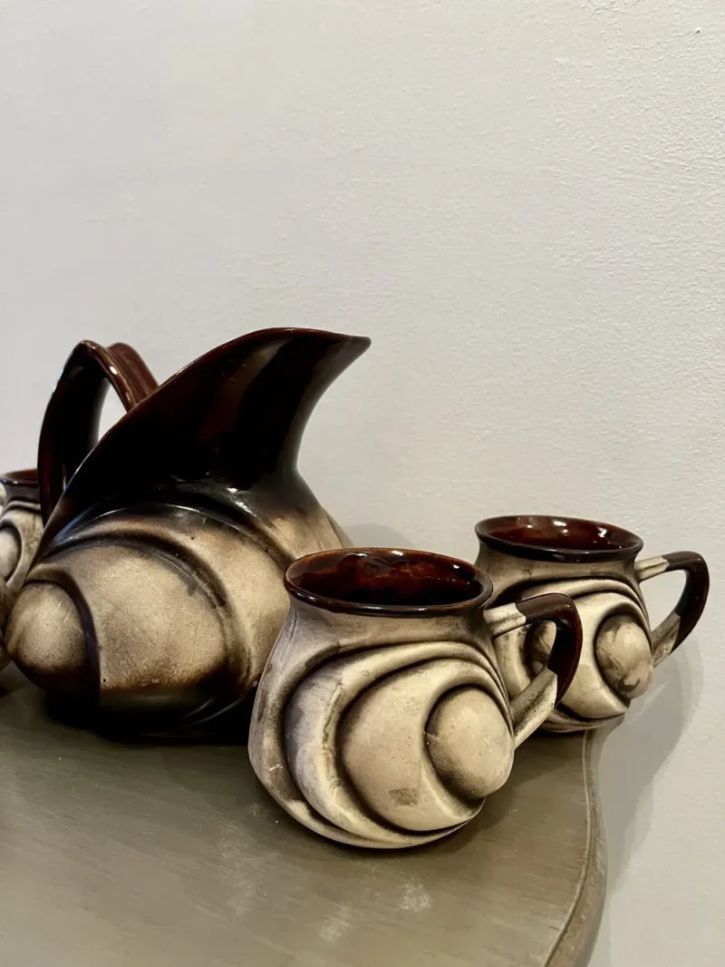 Carafă cu 4 căni-Ceramică Marginea