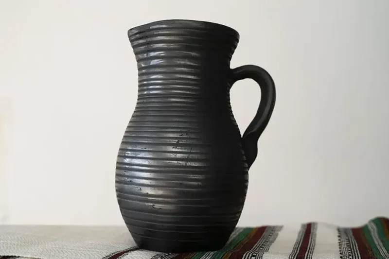 Carafă cu dungi-Ceramică Marginea
