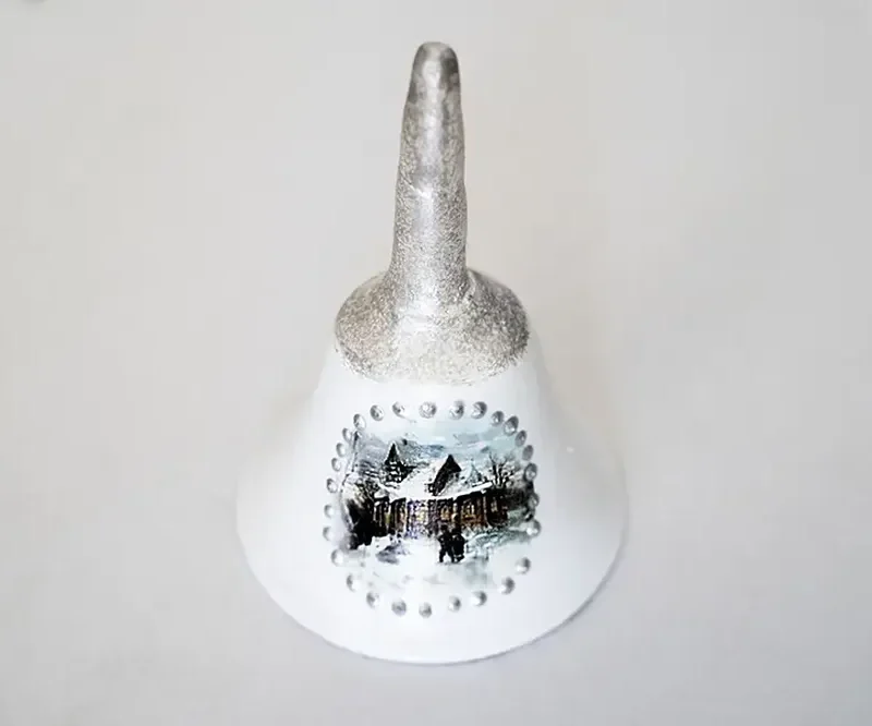 Clopoțel model iarnă-Ceramică Marginea