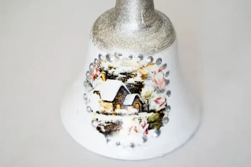 Clopoțel model peisaj iarnă-Ceramică Marginea