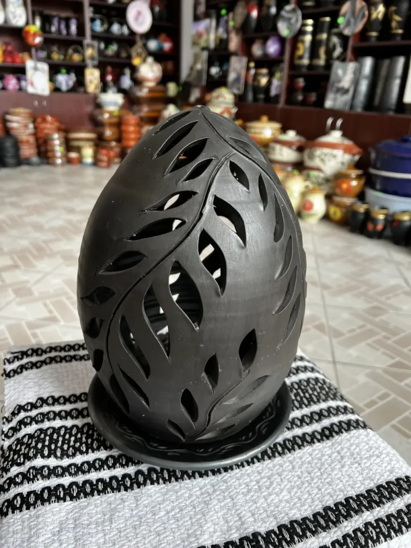 Felinar din ceramică neagră-Ceramică Marginea