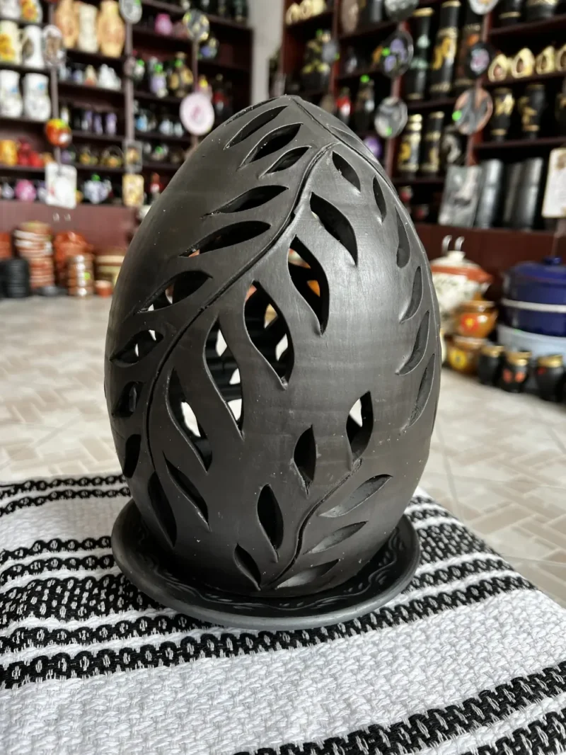Felinar din ceramică neagră-Ceramică Marginea