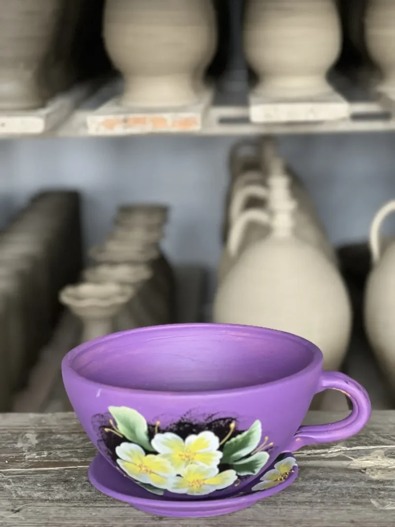 Ghiveci tip ceașcă-Ceramică Marginea