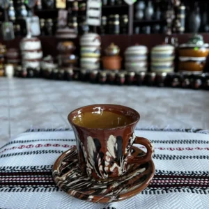 Set cană și farfurie-Ceramică Marginea
