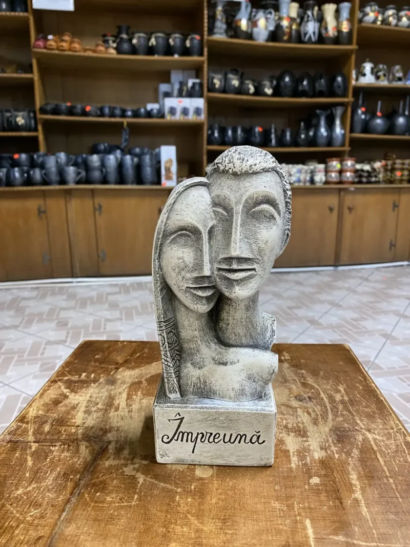 Statuetă cuplu “Împreună”-Ceramică Marginea