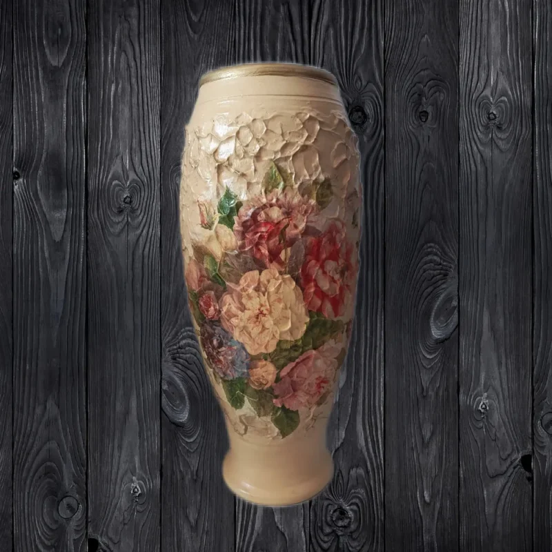 Vaza decorată-Ceramică Marginea
