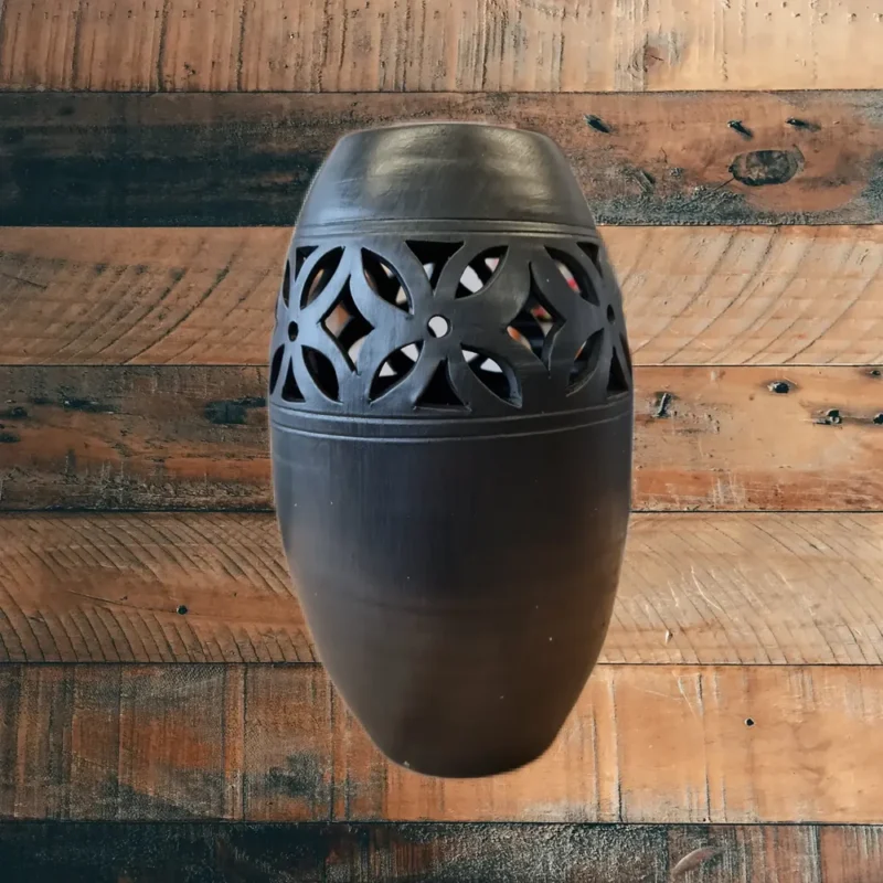 Vază din ceramică neagră-Ceramică Marginea