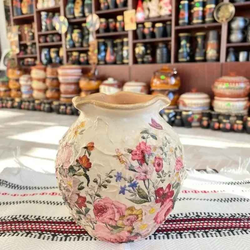 Vaza sac cu flori de câmp-Ceramică Marginea