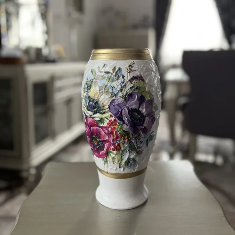 Vază cu flori-Ceramică Marginea