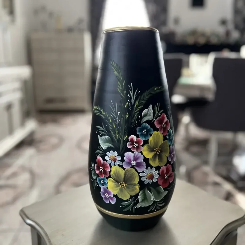 Vază mare pictată-Ceramică Marginea