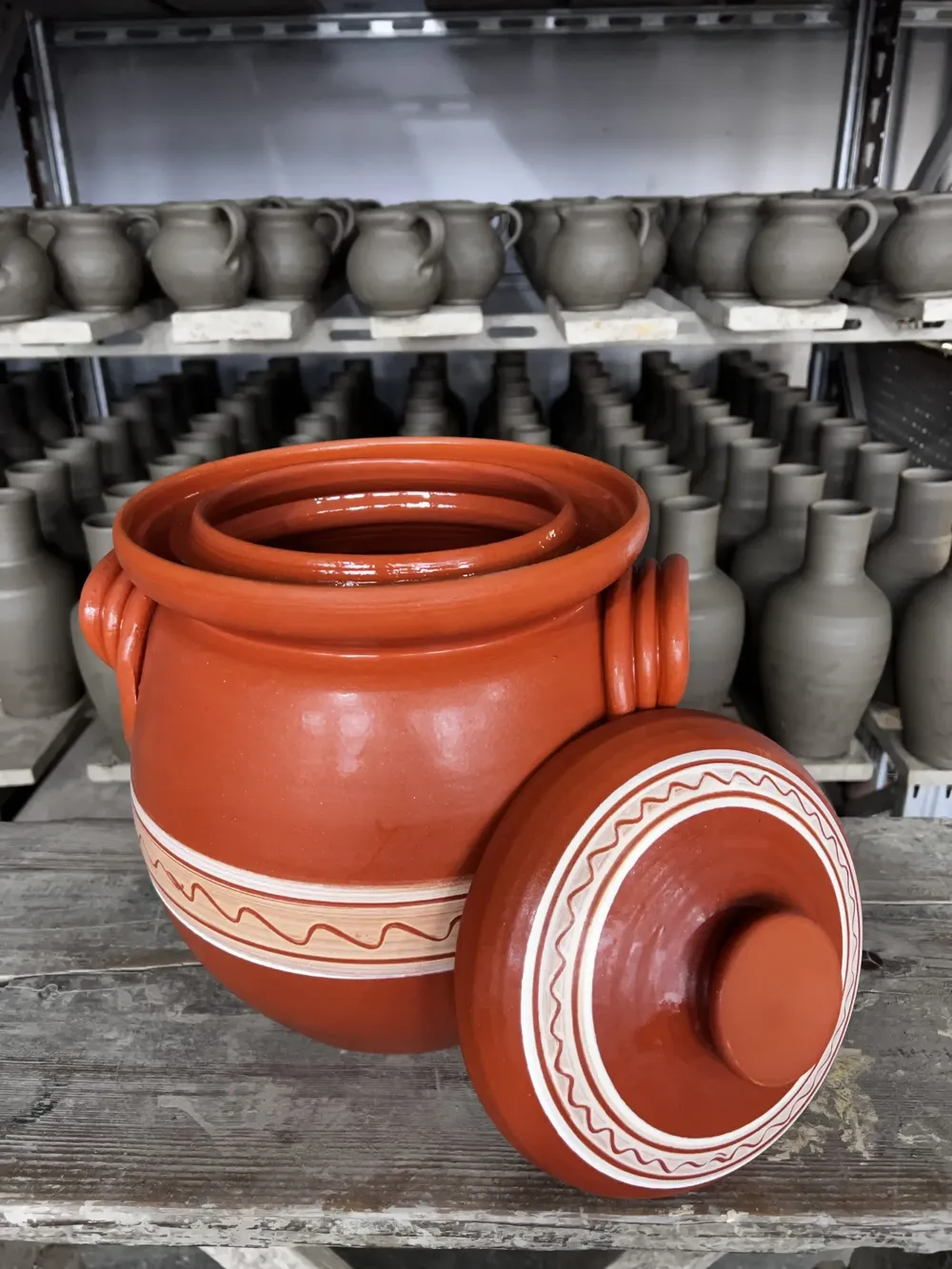 Oală pentru borș 10 litri-Ceramică Marginea