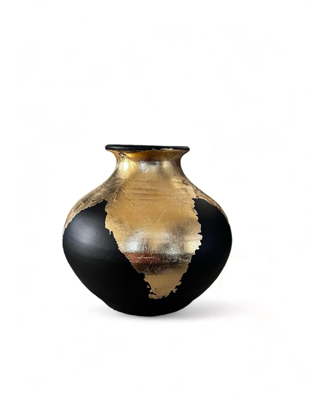 Vază cu foiță de aur-Ceramică Marginea