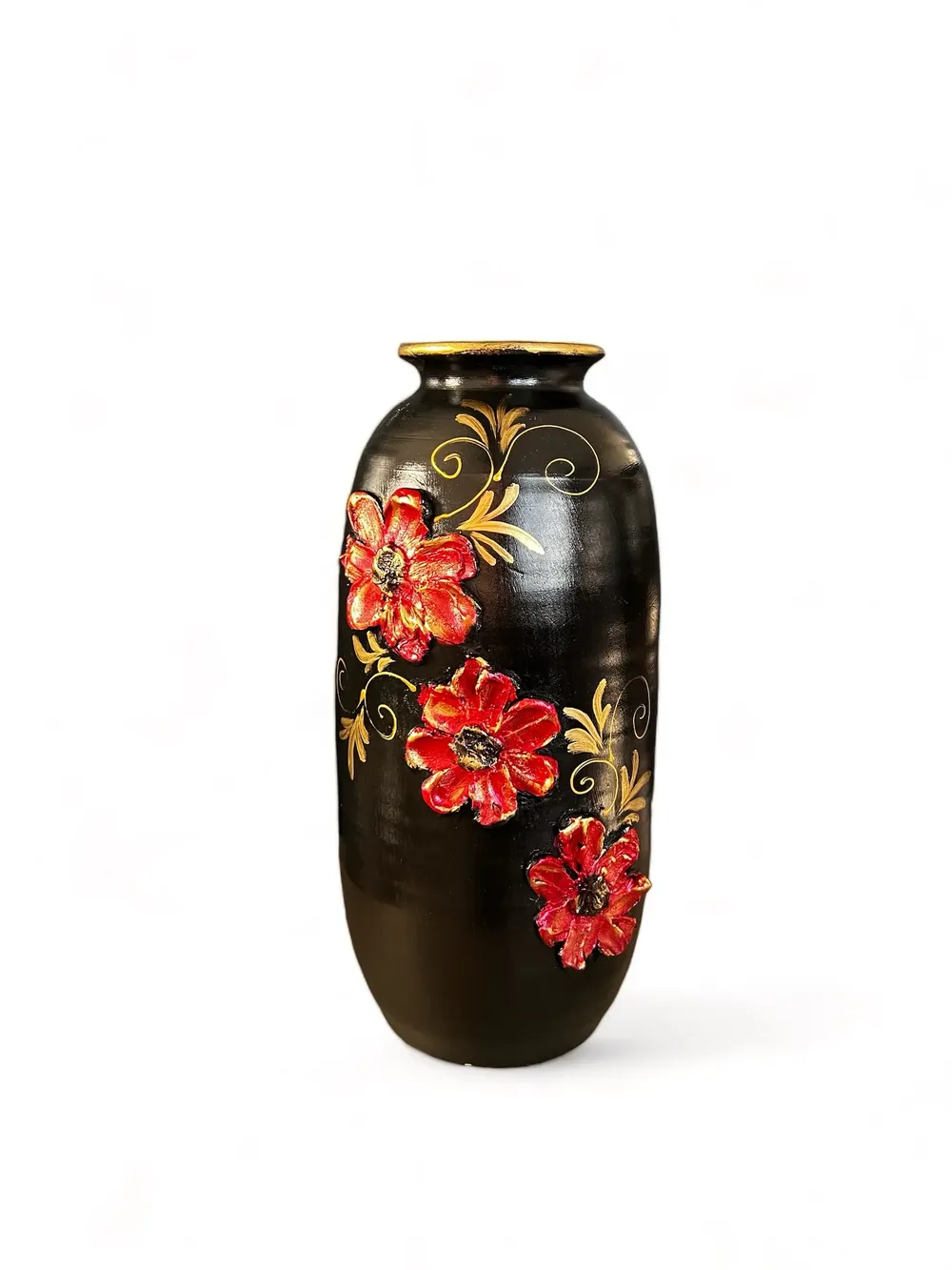 Vază cu maci-Ceramică Marginea