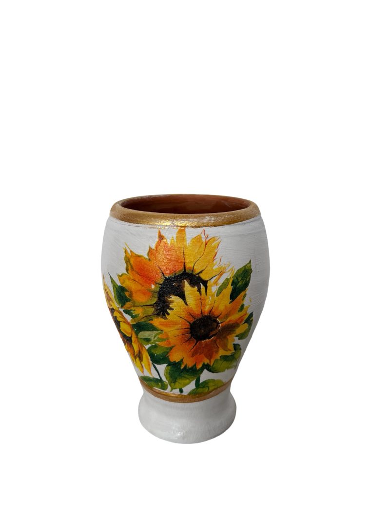 Vază ceramică pictată