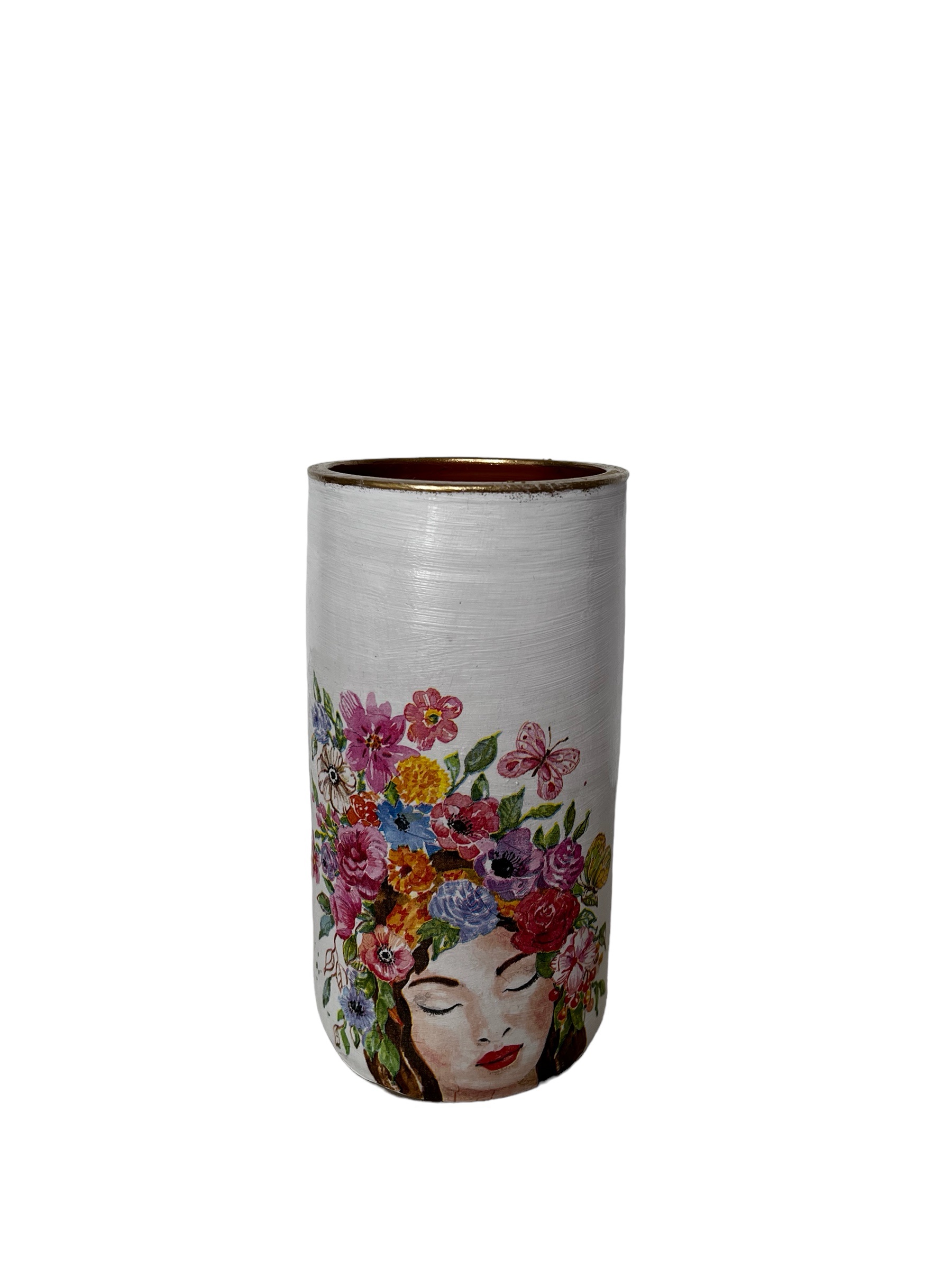 Vază ceramică pictată