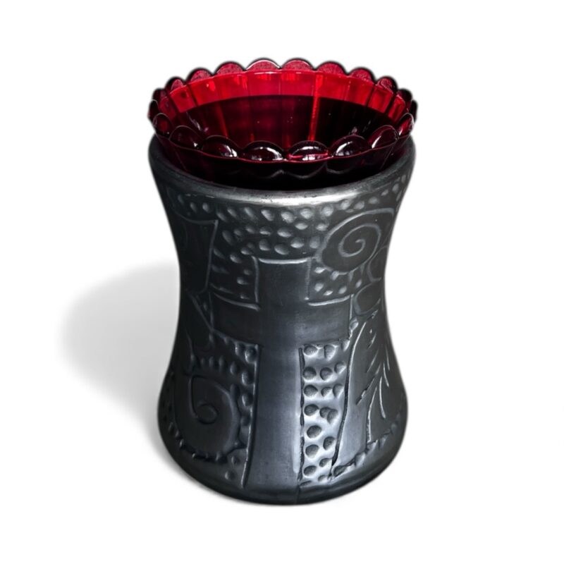 Candelă din ceramică cu pahar