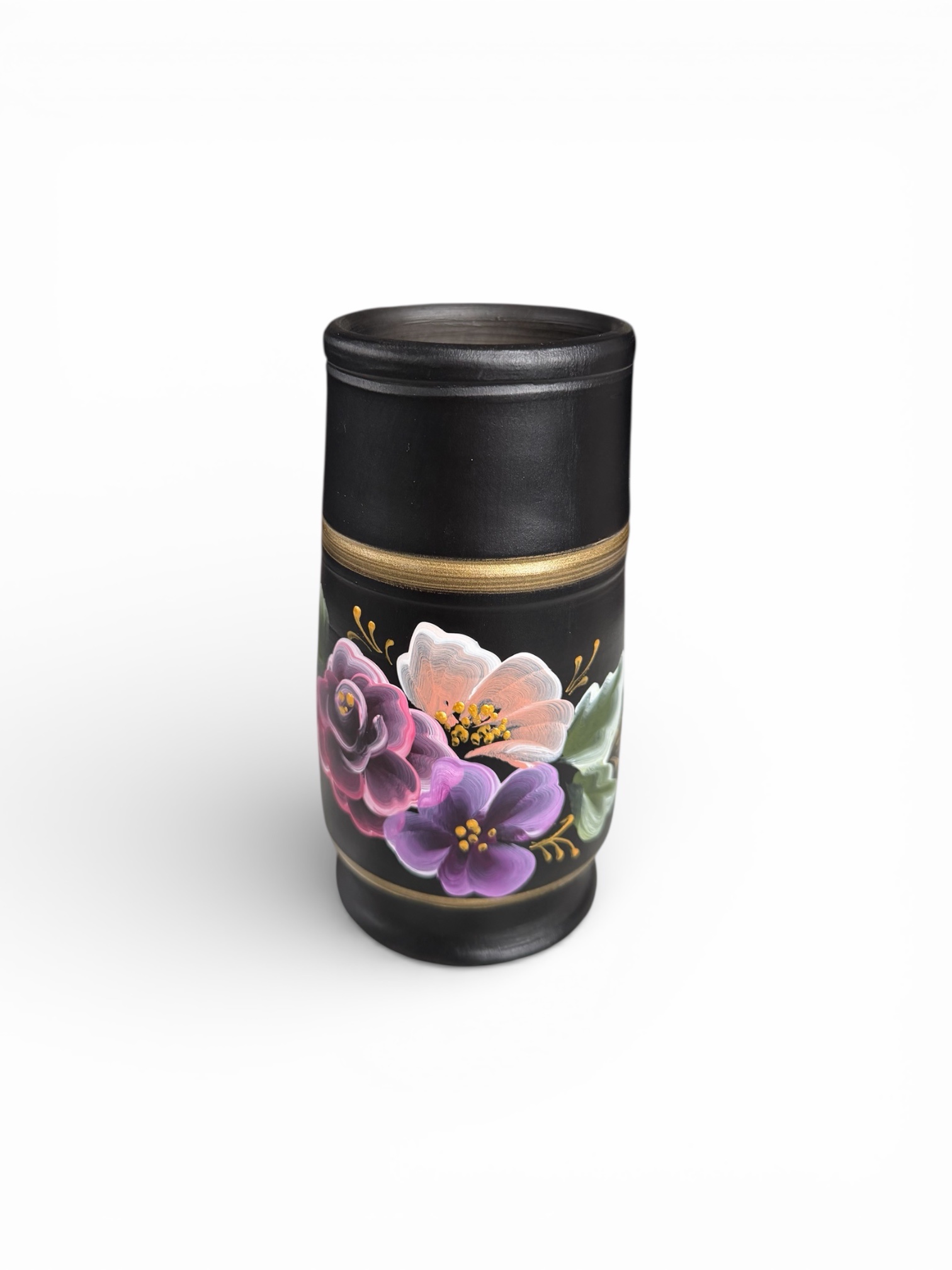 Vază conică pictată