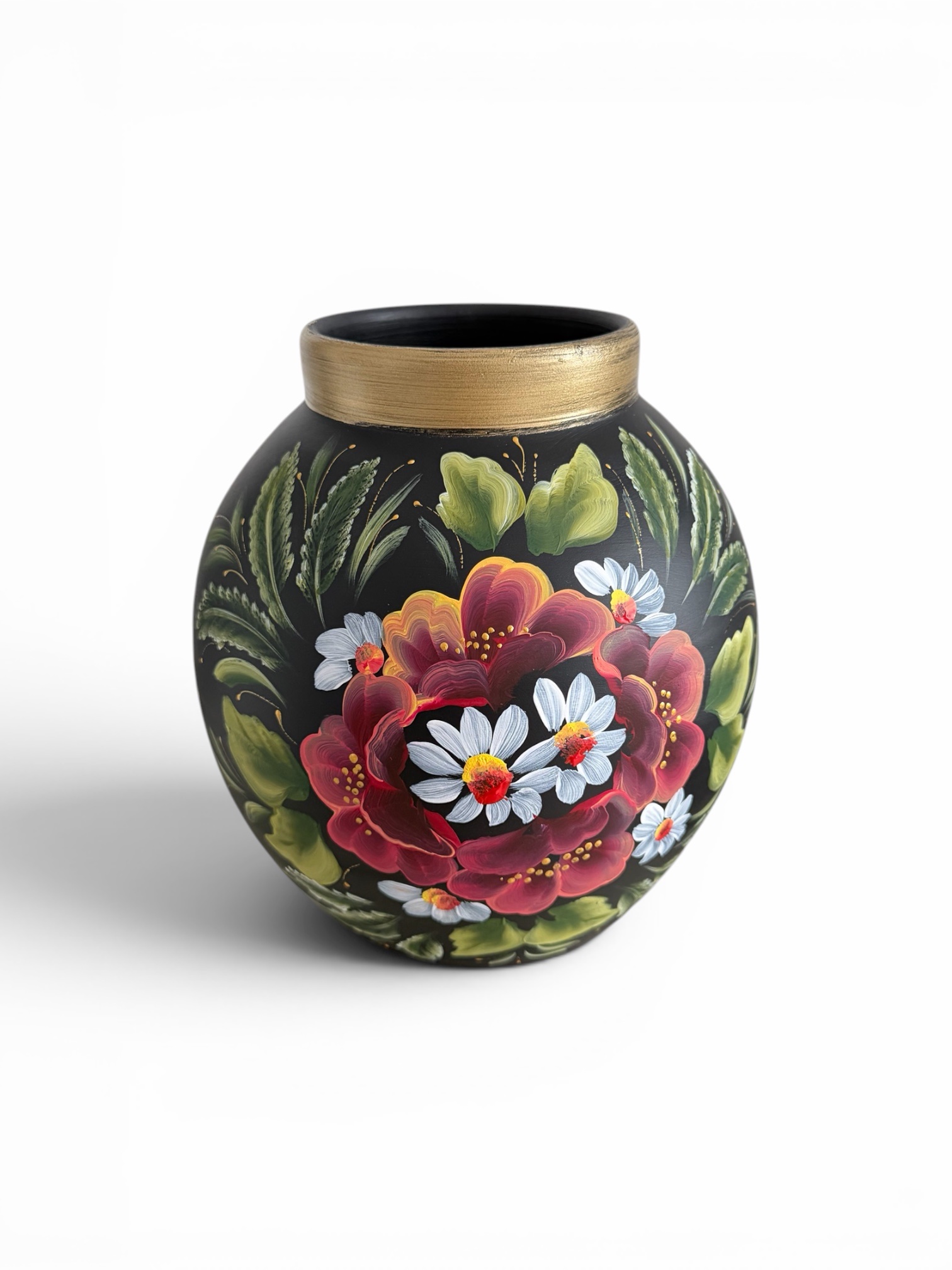 Vază ceramică pictată